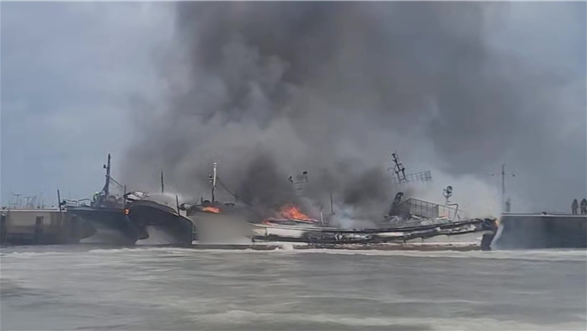 성산항에서 정박 중인 선박에서 발생된 화재(교통뉴스 DB)