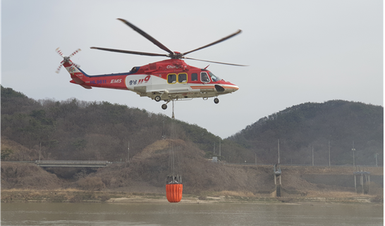 응급환자의 원거리병원 수송과 산불화재 진화에 필요한 헬기활약