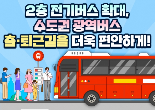 대광위, 수도권 광역버스에 71인승 국산 전기 2층버스 50대 추가 도입