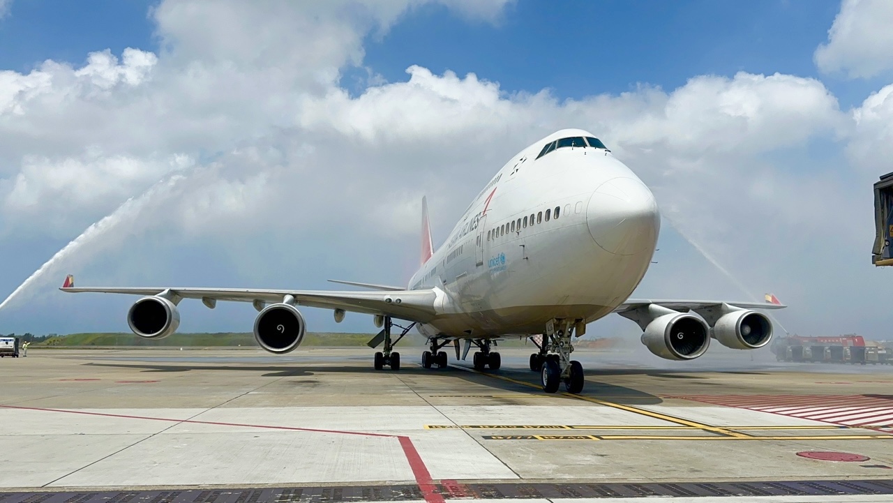 아시아나항공의 보잉 747-400기가 마지막 비행을 했다. 사진=아시아나항공